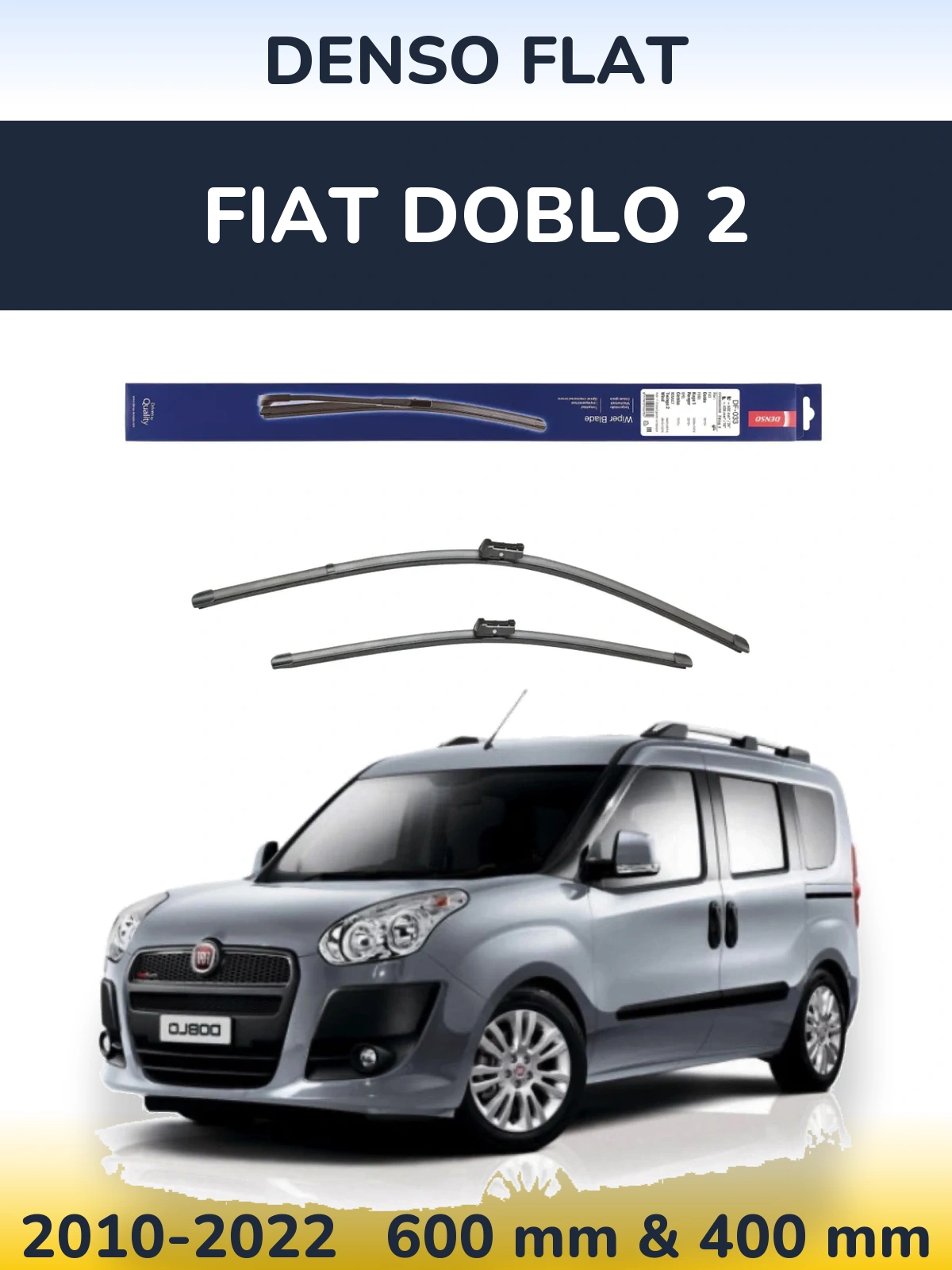 Torkarblad Denso Flat för Fiat Doblo 2