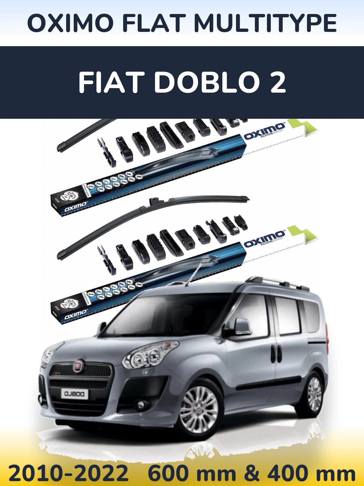 Torkarblad Oximo Flat MultiType för Fiat Doblo 2