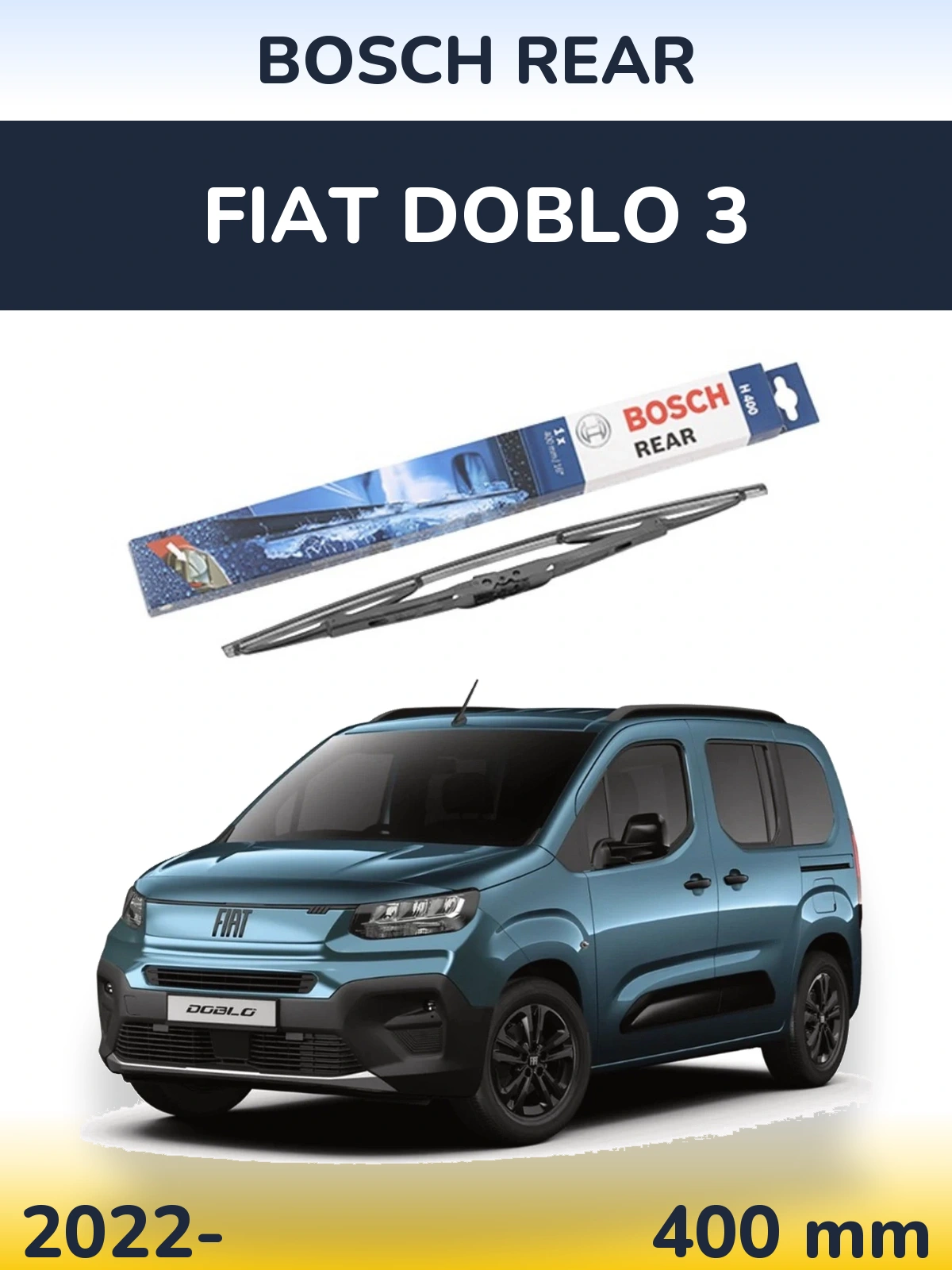 Torkarblad BOSCH Rear för Fiat Doblo 3