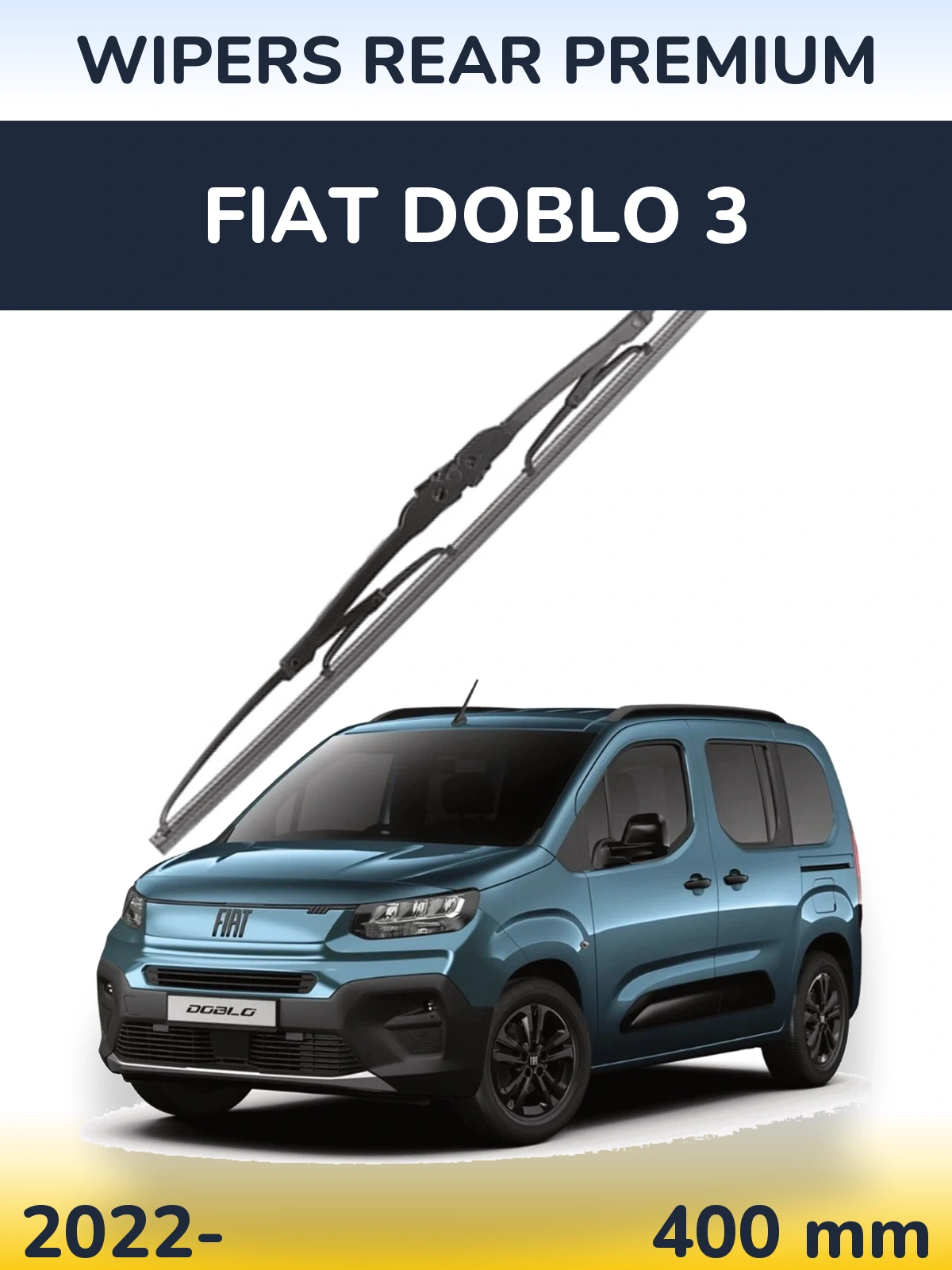 Torkarblad WIPERS REAR PREMIUM för Fiat Doblo 3