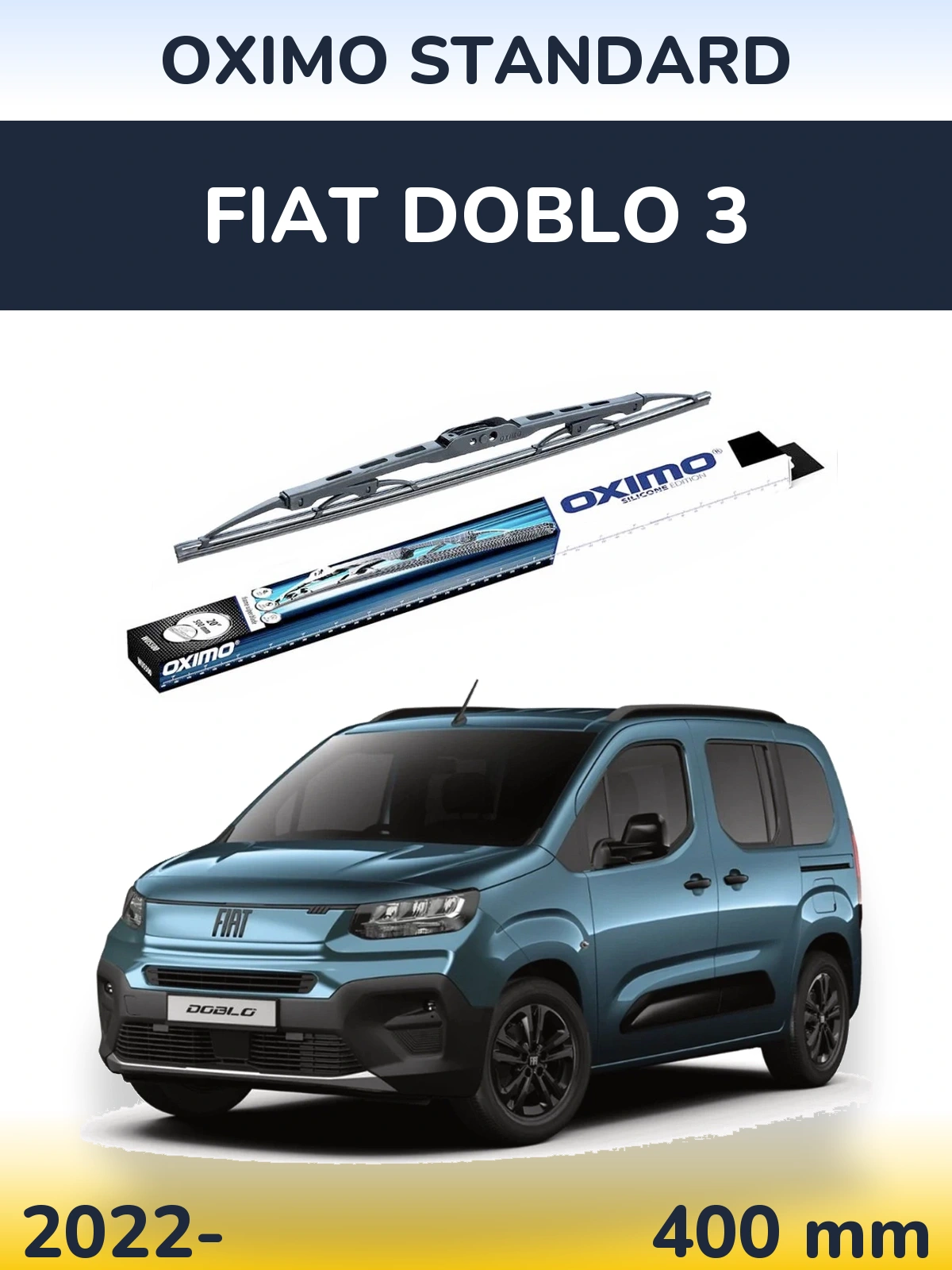 Torkarblad Oximo Standard för Fiat Doblo 3