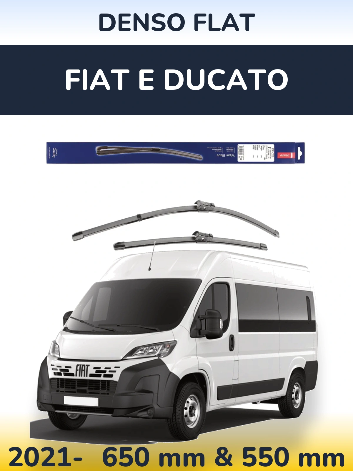 Torkarblad Denso Flat för Fiat E Ducato