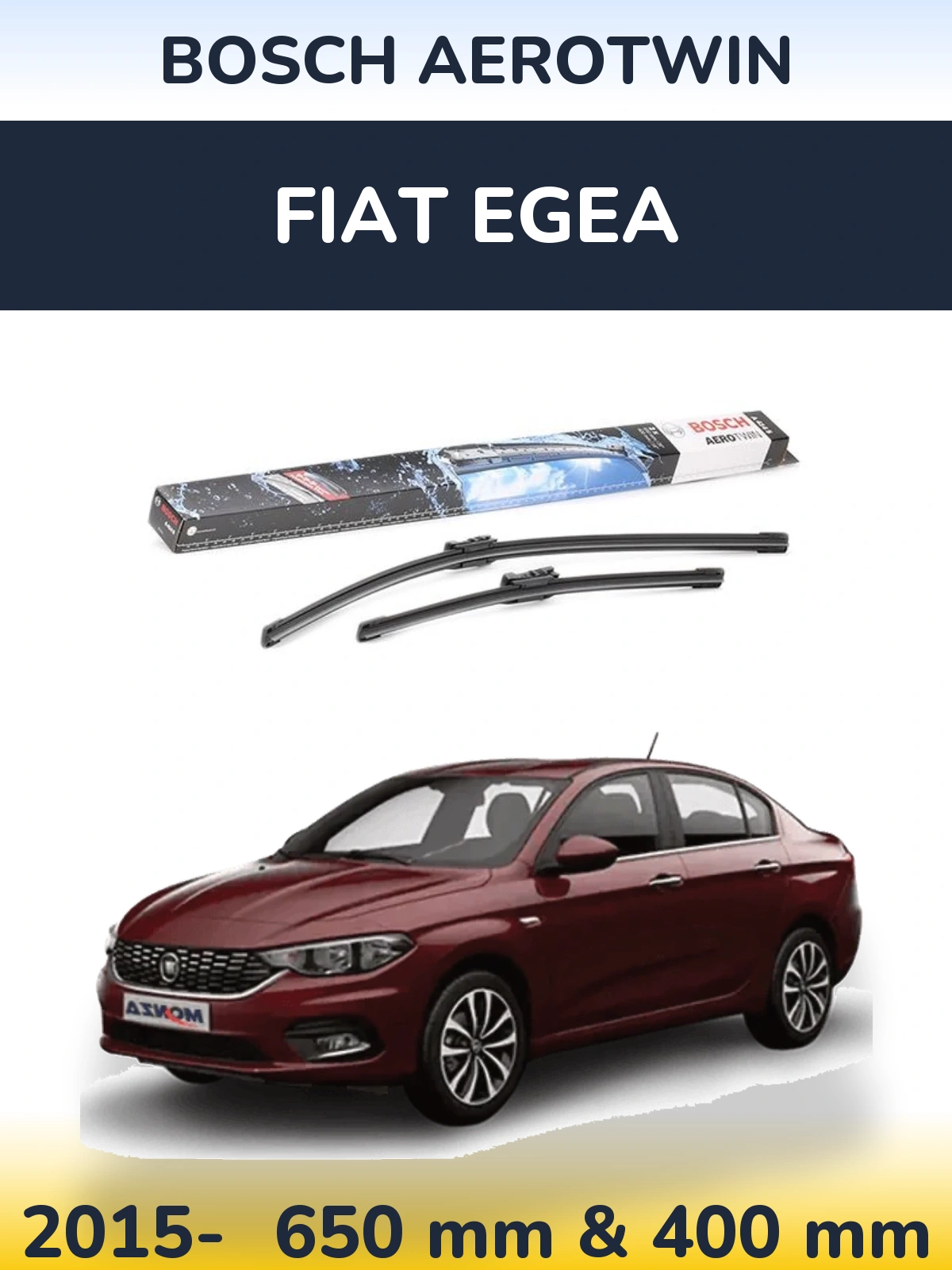 Torkarblad BOSCH AeroTwin för Fiat Egea