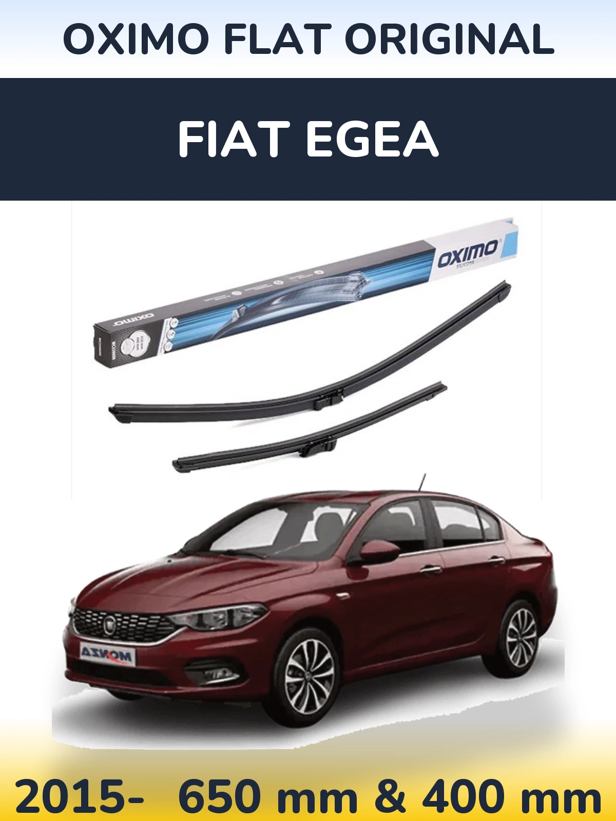 Torkarblad Oximo Flat Original för Fiat Egea
