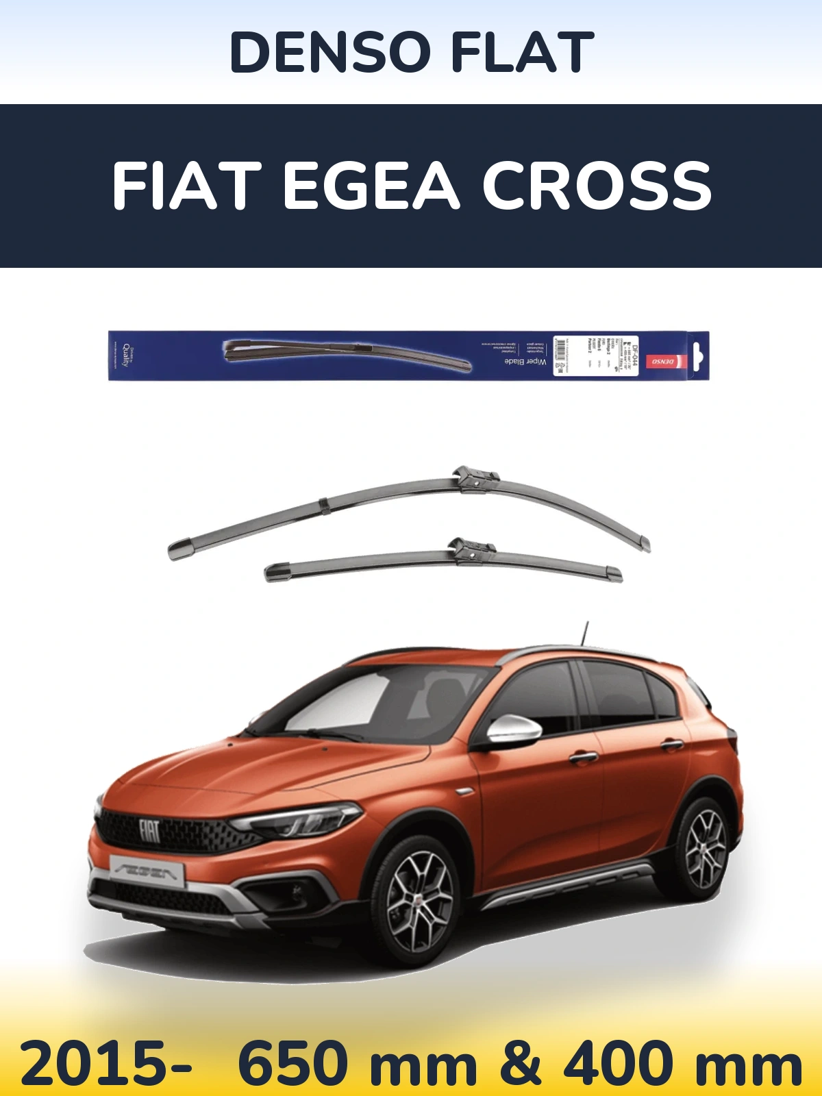 Torkarblad Denso Flat för Fiat Egea Cross