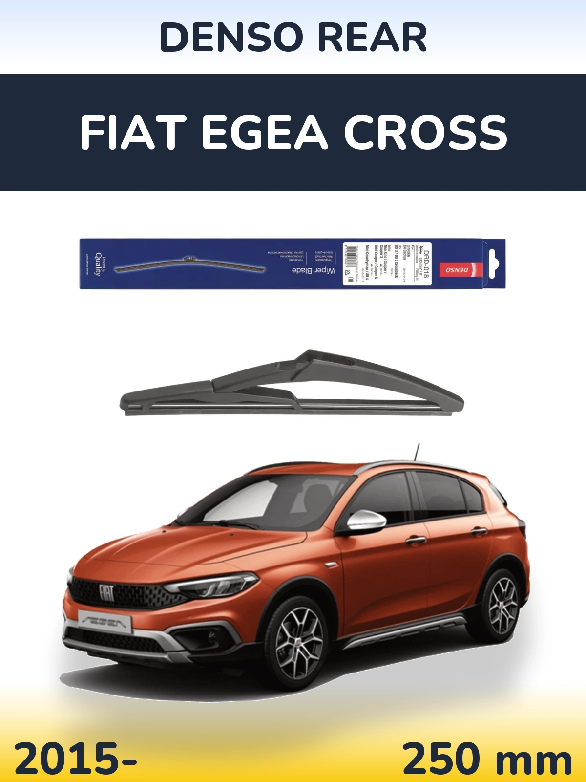 Torkarblad Denso Rear för Fiat Egea Cross