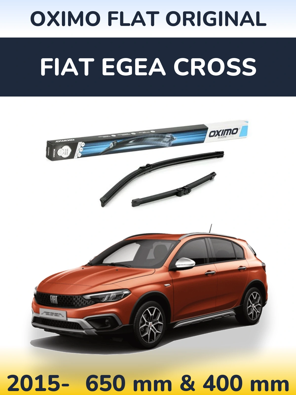 Torkarblad Oximo Flat Original för Fiat Egea Cross
