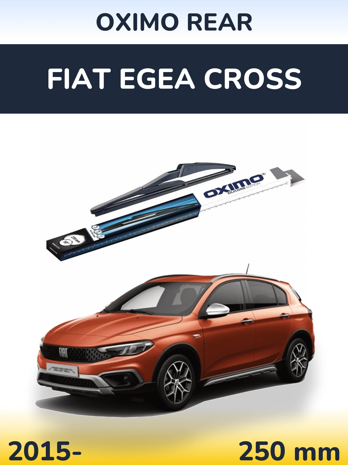 Torkarblad Oximo Rear för Fiat Egea Cross