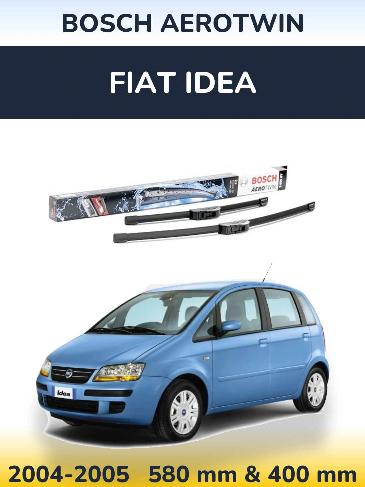 Torkarblad BOSCH AeroTwin för Fiat Idea