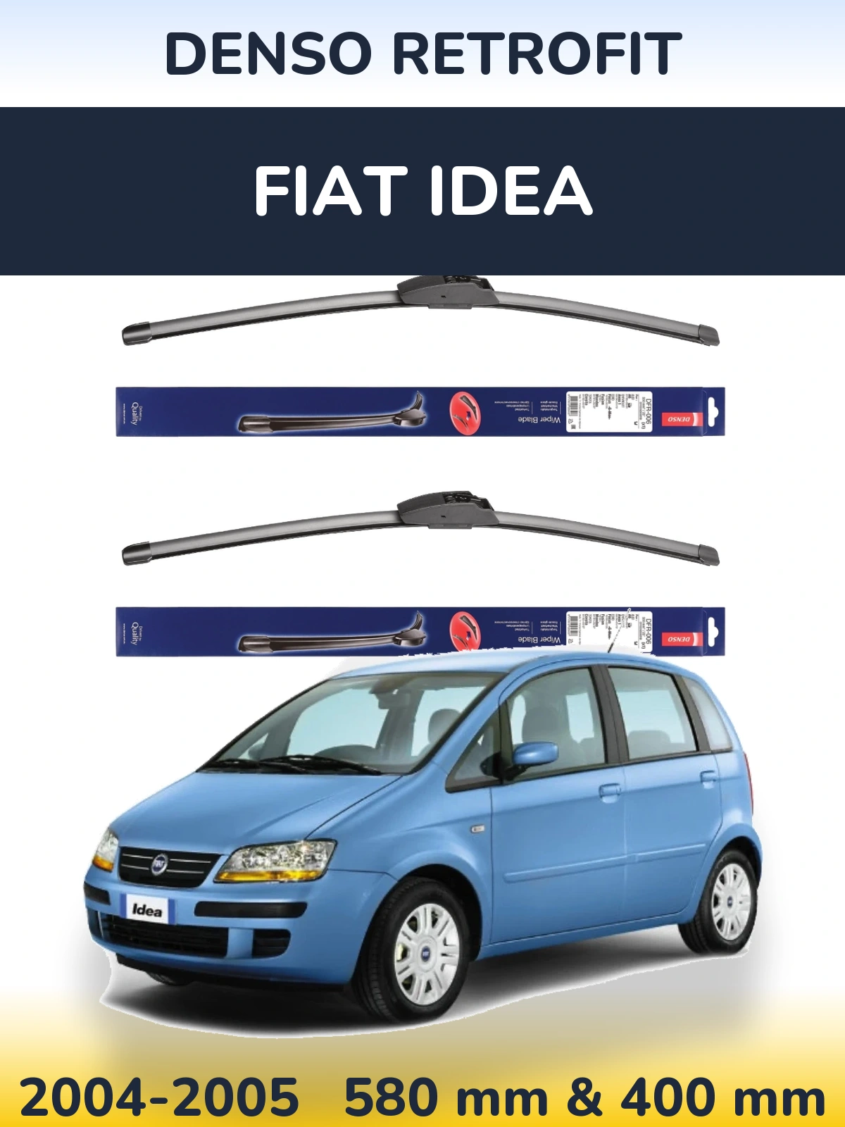 Torkarblad Denso Retrofit för Fiat Idea