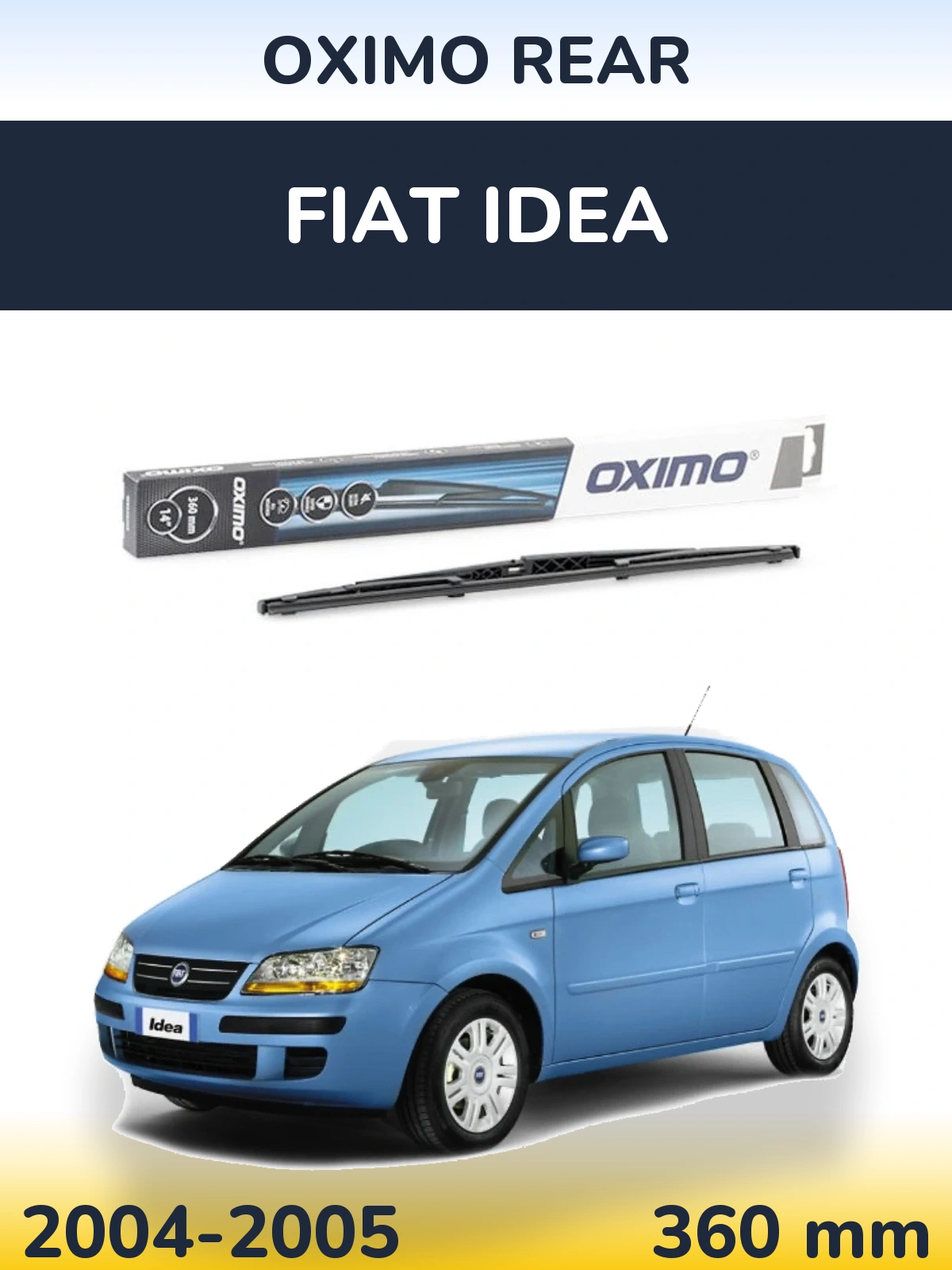 Torkarblad Oximo Rear för Fiat Idea