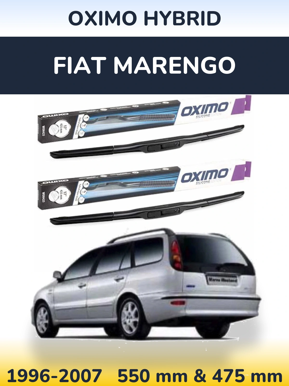 Torkarblad Oximo Hybrid för Fiat Marengo