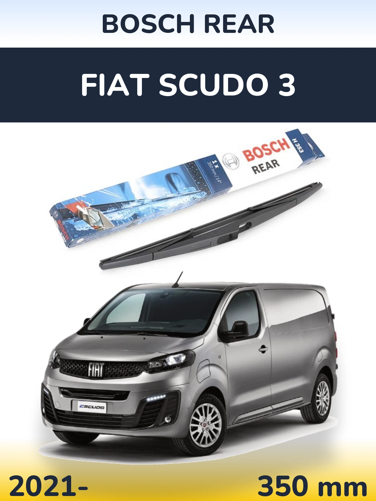 Torkarblad BOSCH Rear för Fiat Scudo 3