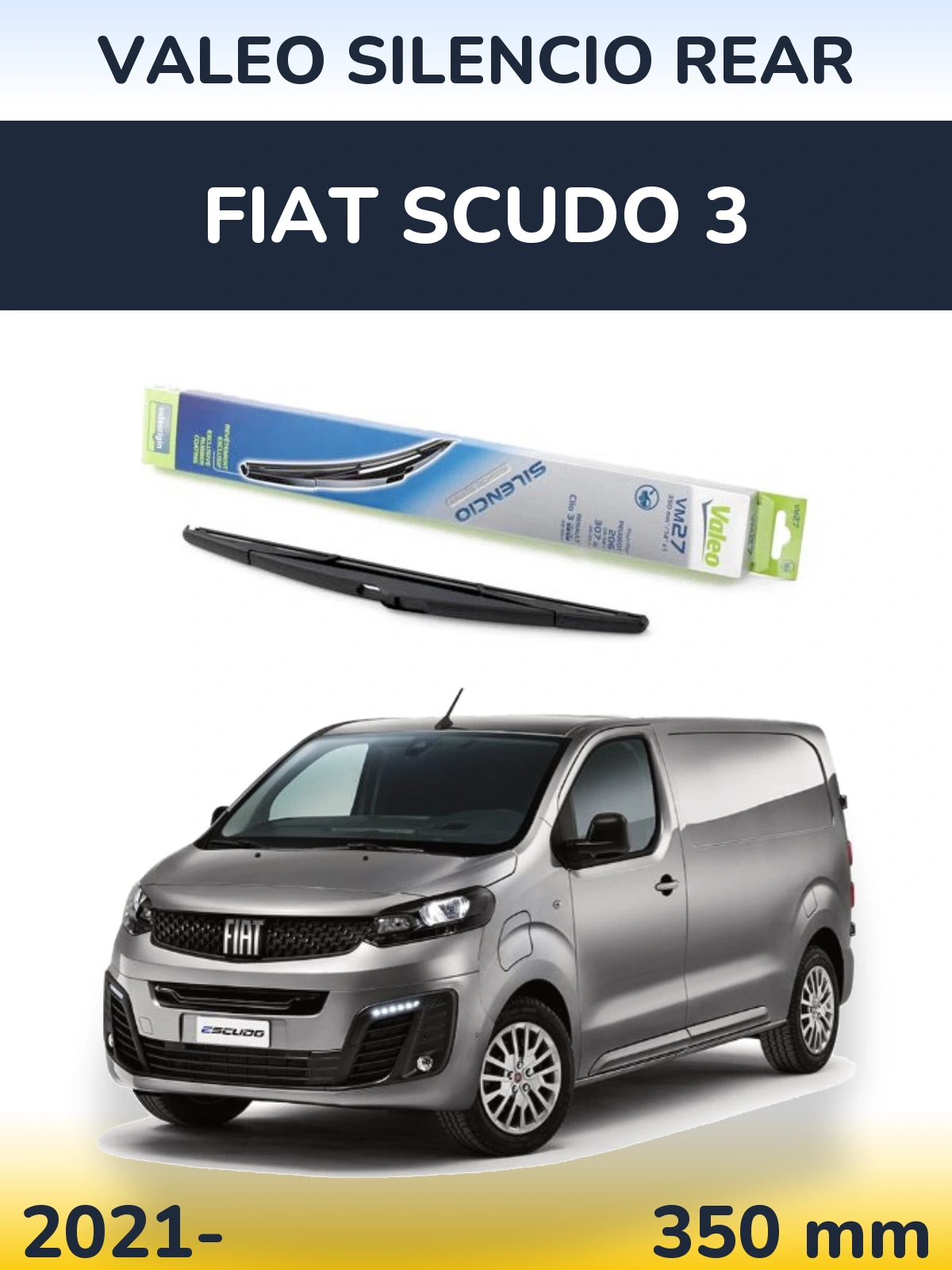Torkarblad Valeo Silencio Rear för Fiat Scudo 3