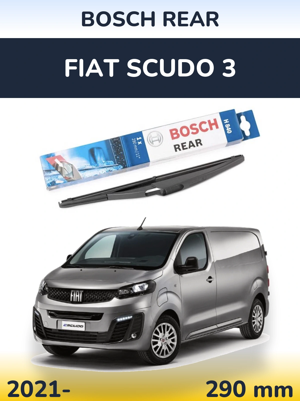 Torkarblad BOSCH Rear för Fiat Scudo 3