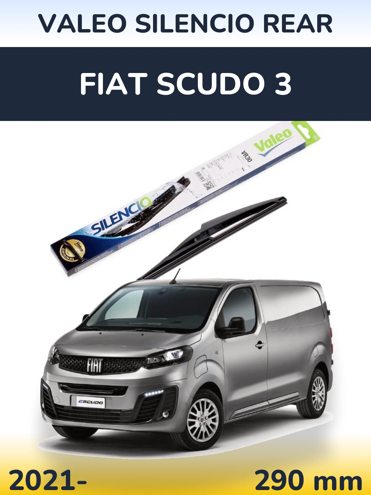 Torkarblad Valeo Silencio Rear för Fiat Scudo 3