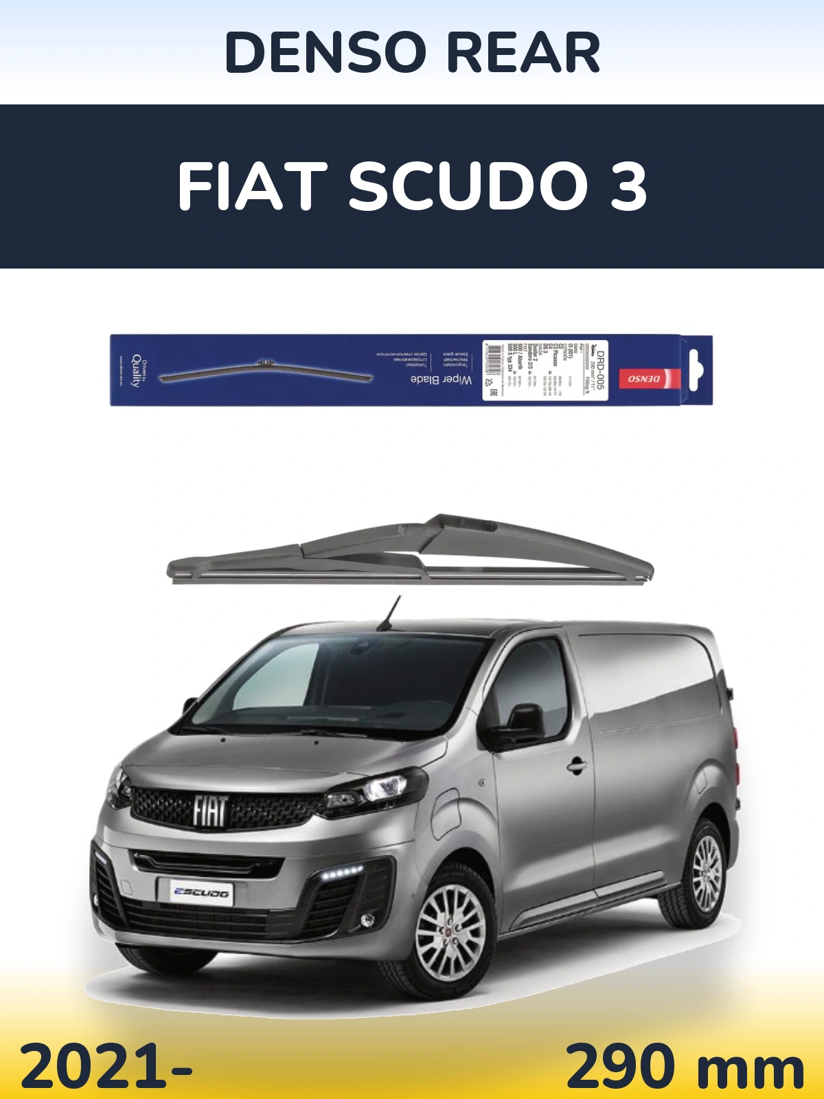 Torkarblad Denso Rear för Fiat Scudo 3