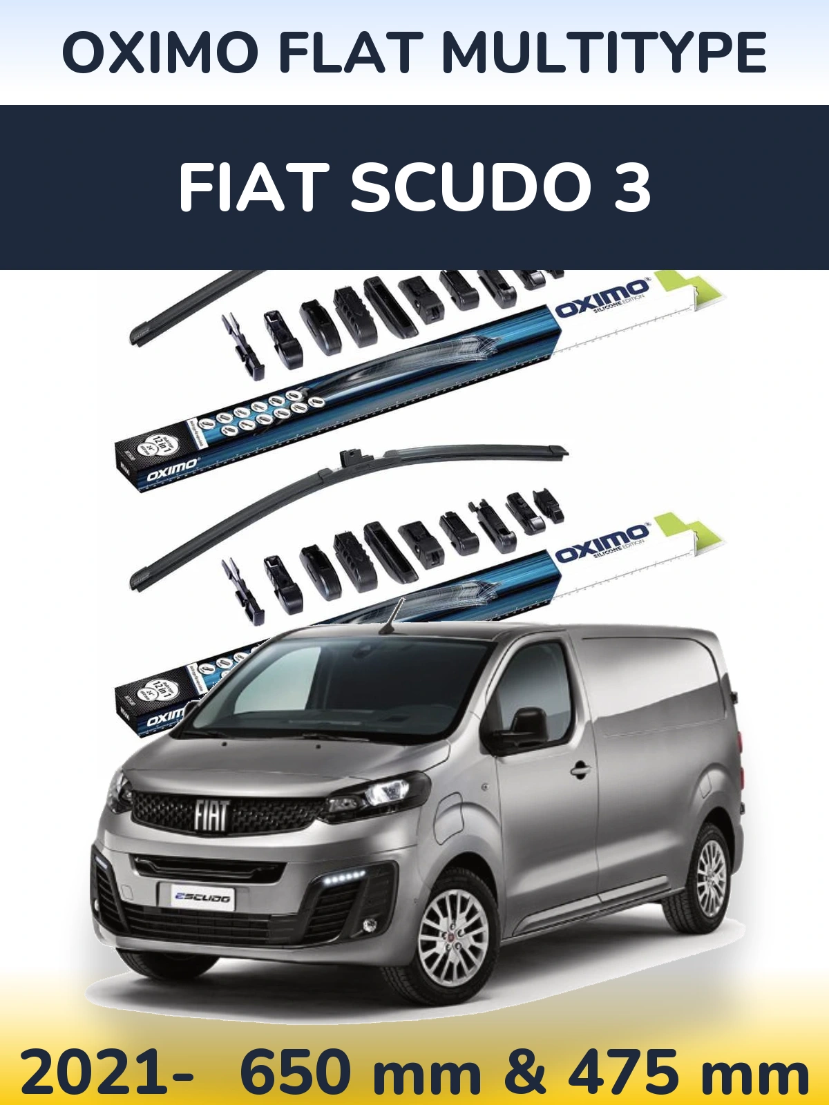 Torkarblad Oximo Flat MultiType för Fiat Scudo 3