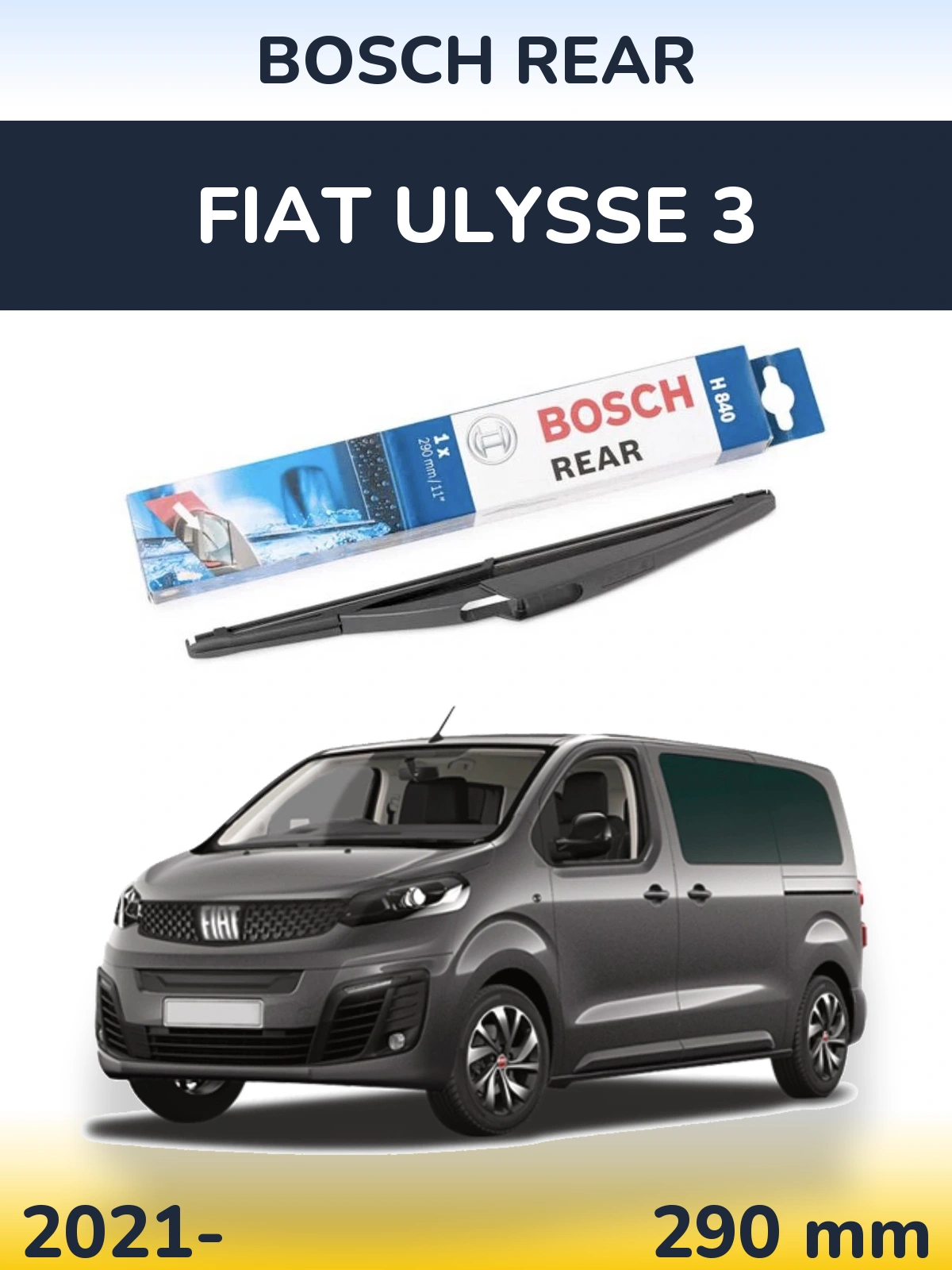 Torkarblad BOSCH Rear för Fiat Ulysse 3