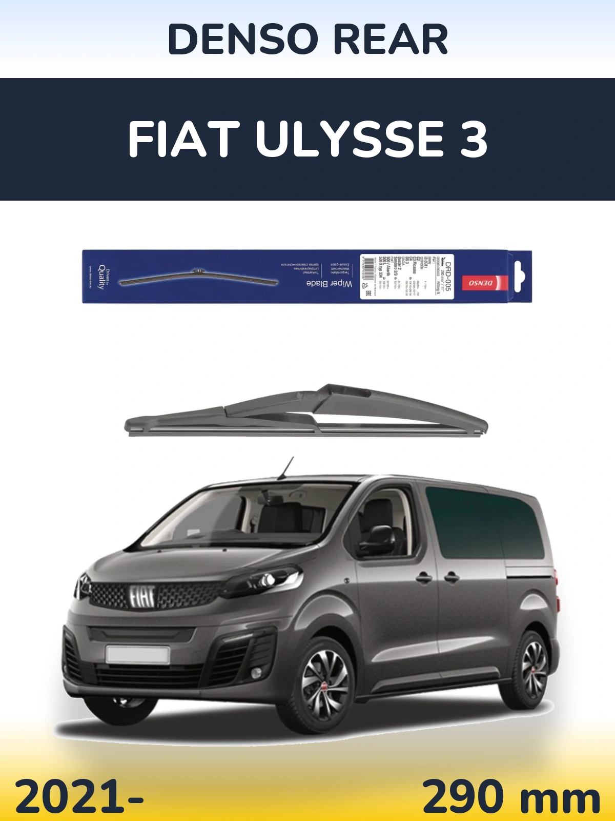 Torkarblad Denso Rear för Fiat Ulysse 3