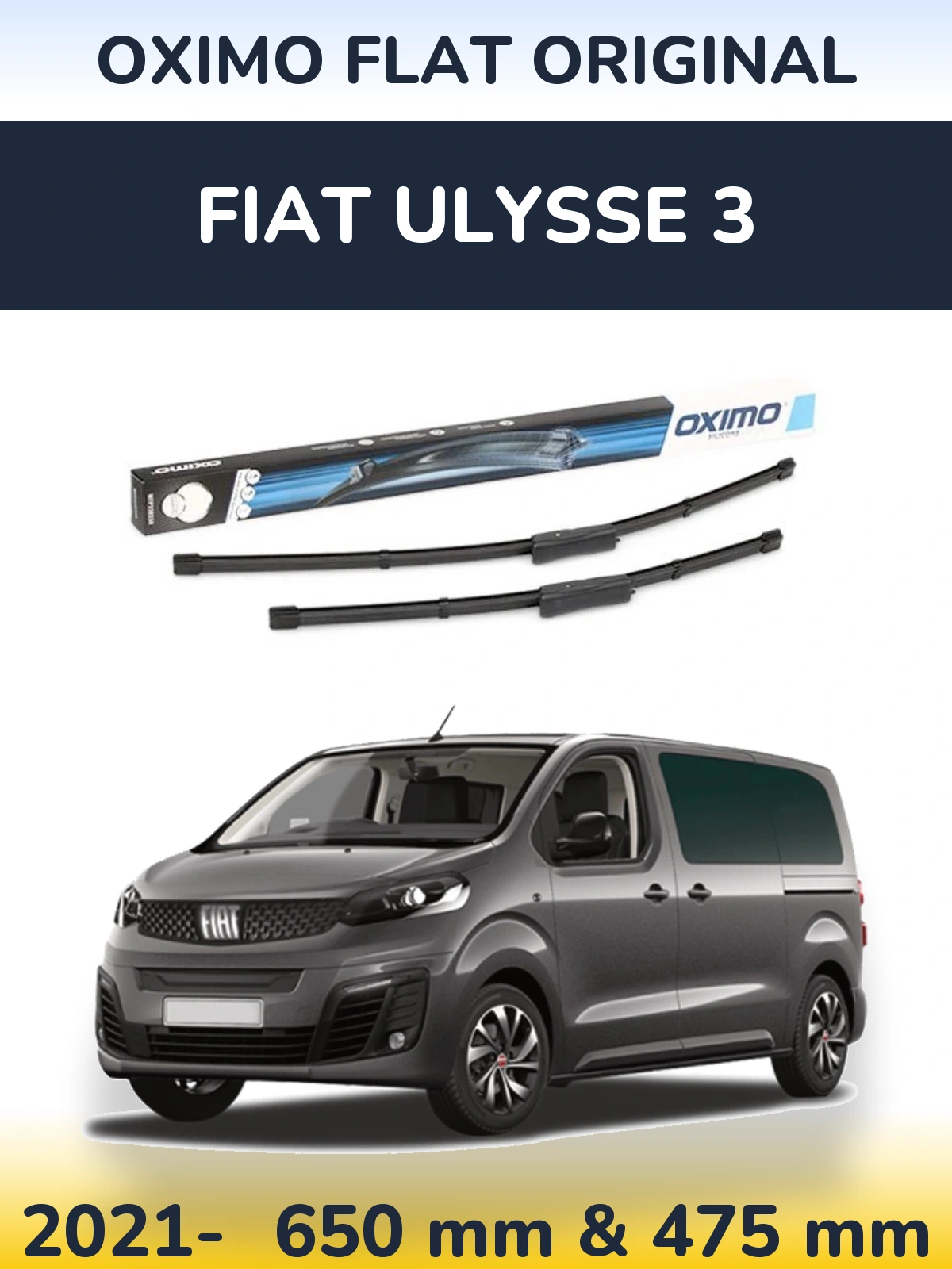 Torkarblad Oximo Flat Original för Fiat Ulysse 3