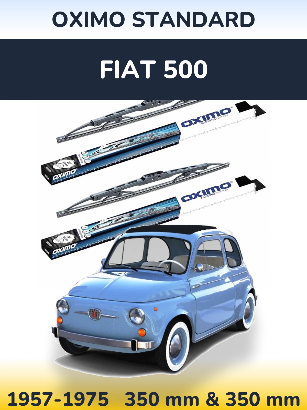 Torkarblad Oximo Standard för Fiat 500