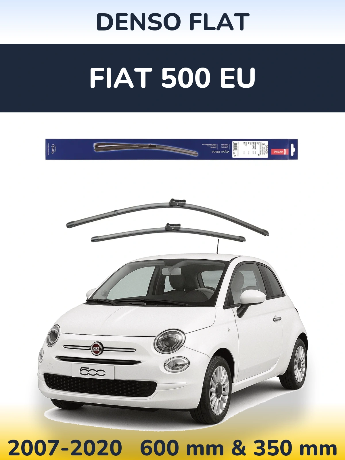 Torkarblad Denso Flat för Fiat 500 EU