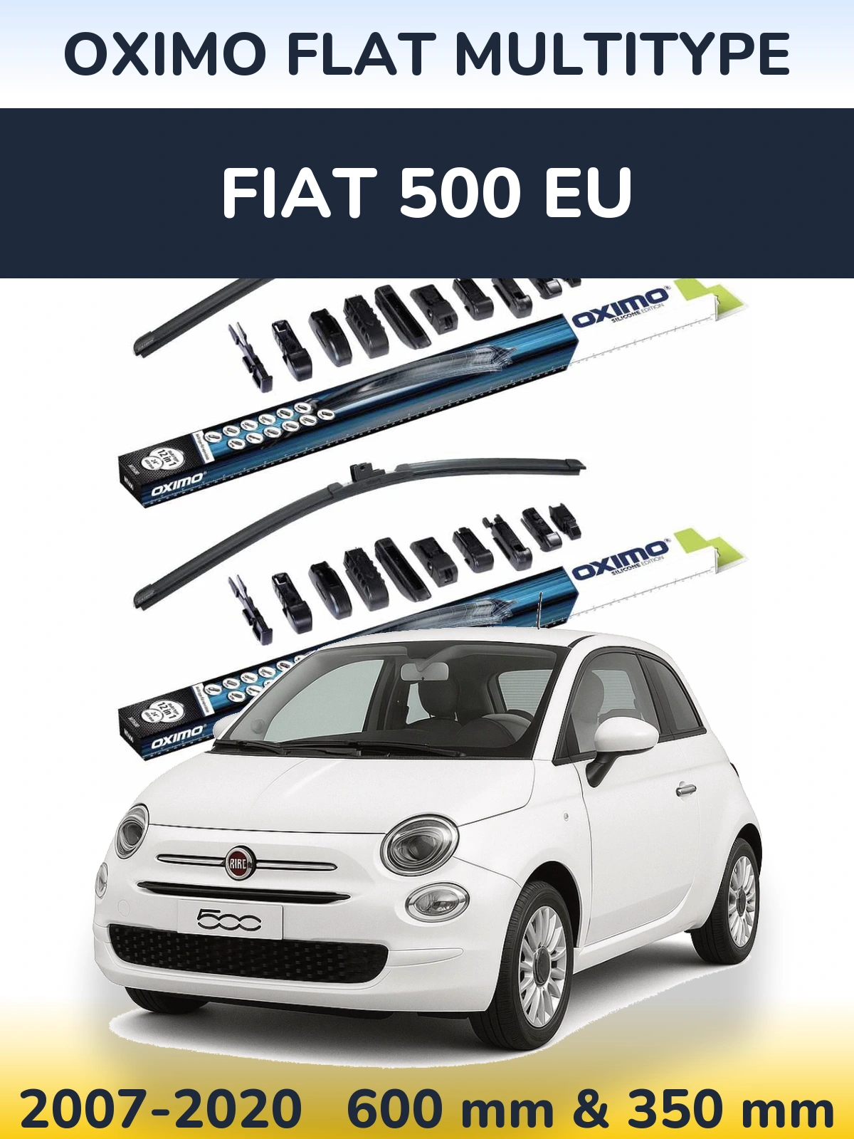 Torkarblad Oximo Flat MultiType för Fiat 500 EU
