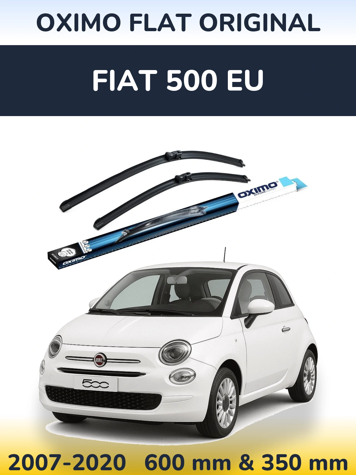 Torkarblad Oximo Flat Original för Fiat 500 EU