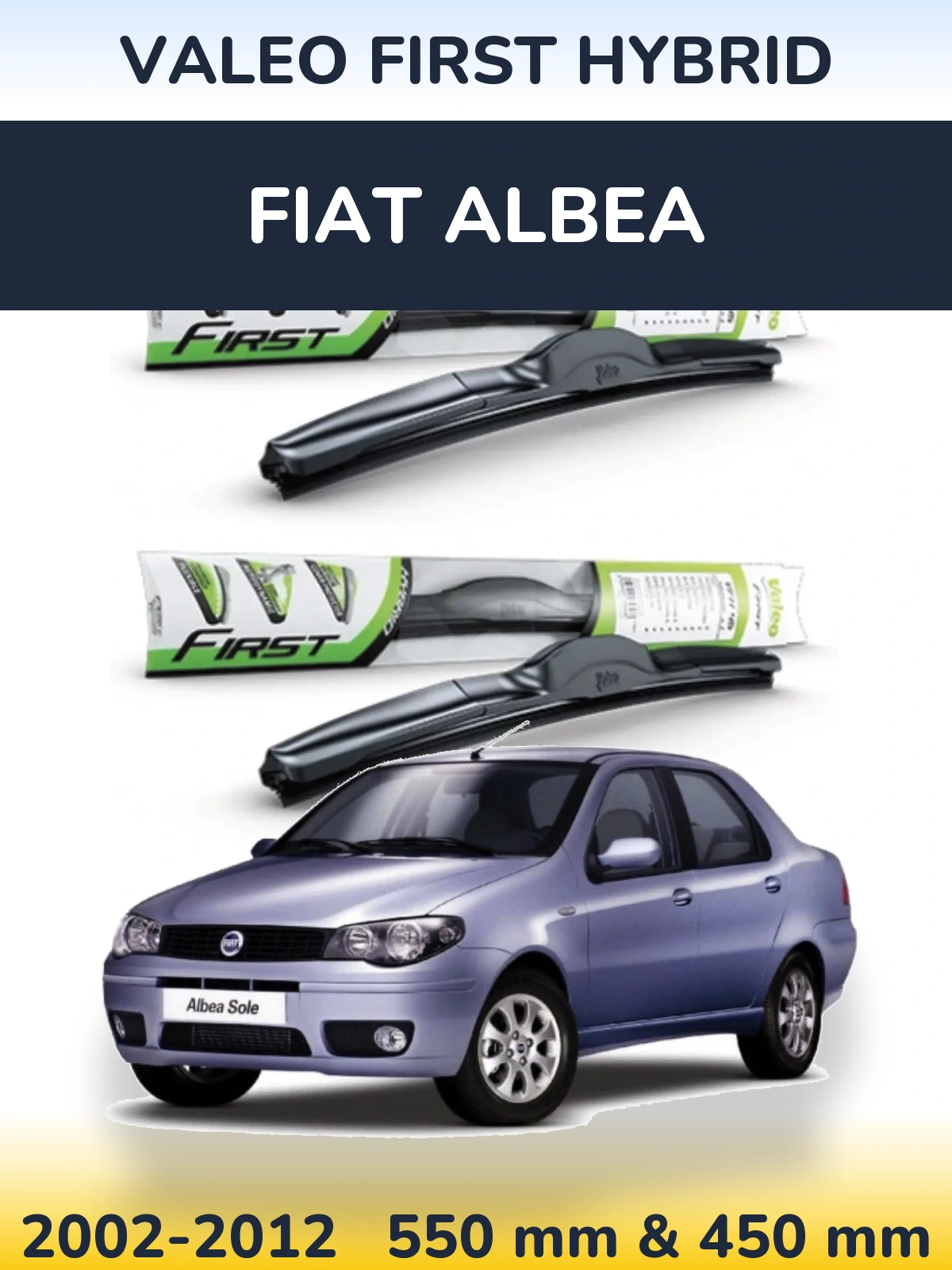 Torkarblad Valeo First Hybrid för Fiat Albea
