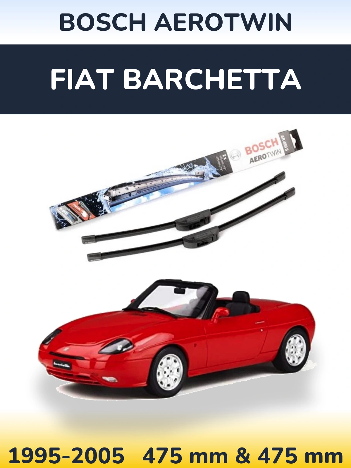 Torkarblad BOSCH AeroTwin för Fiat Barchetta