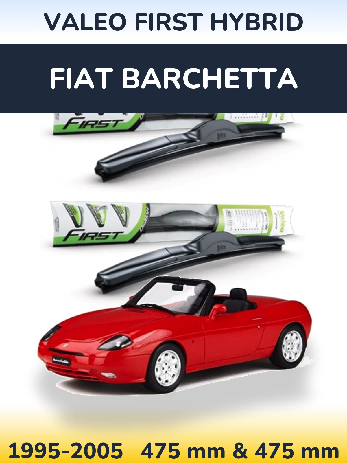 Torkarblad Valeo First Hybrid för Fiat Barchetta