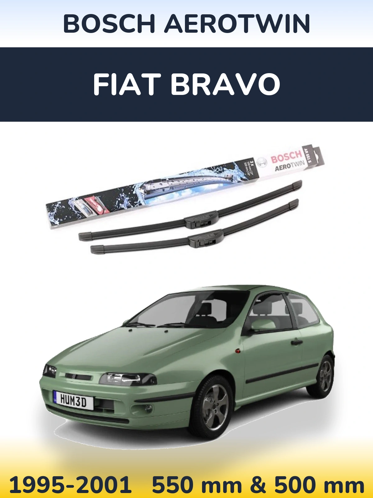 Torkarblad BOSCH AeroTwin för Fiat Bravo