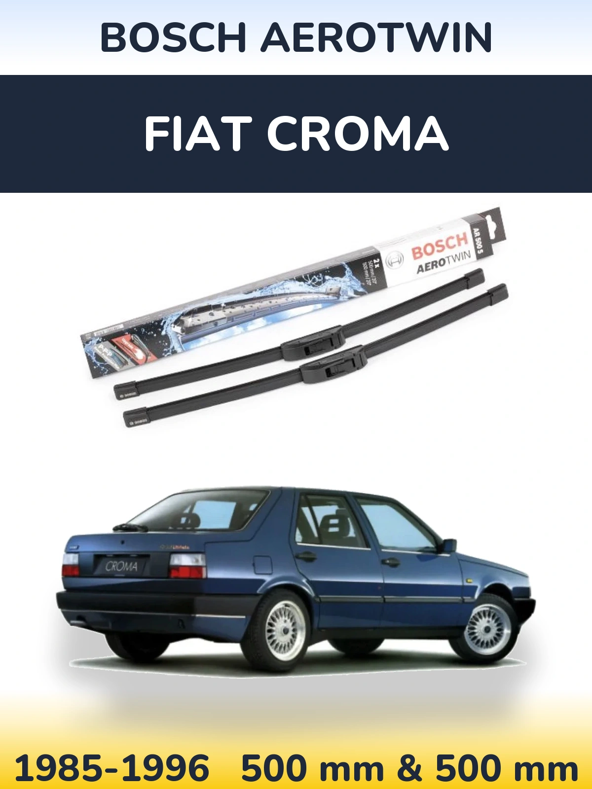 Torkarblad BOSCH AeroTwin för Fiat Croma
