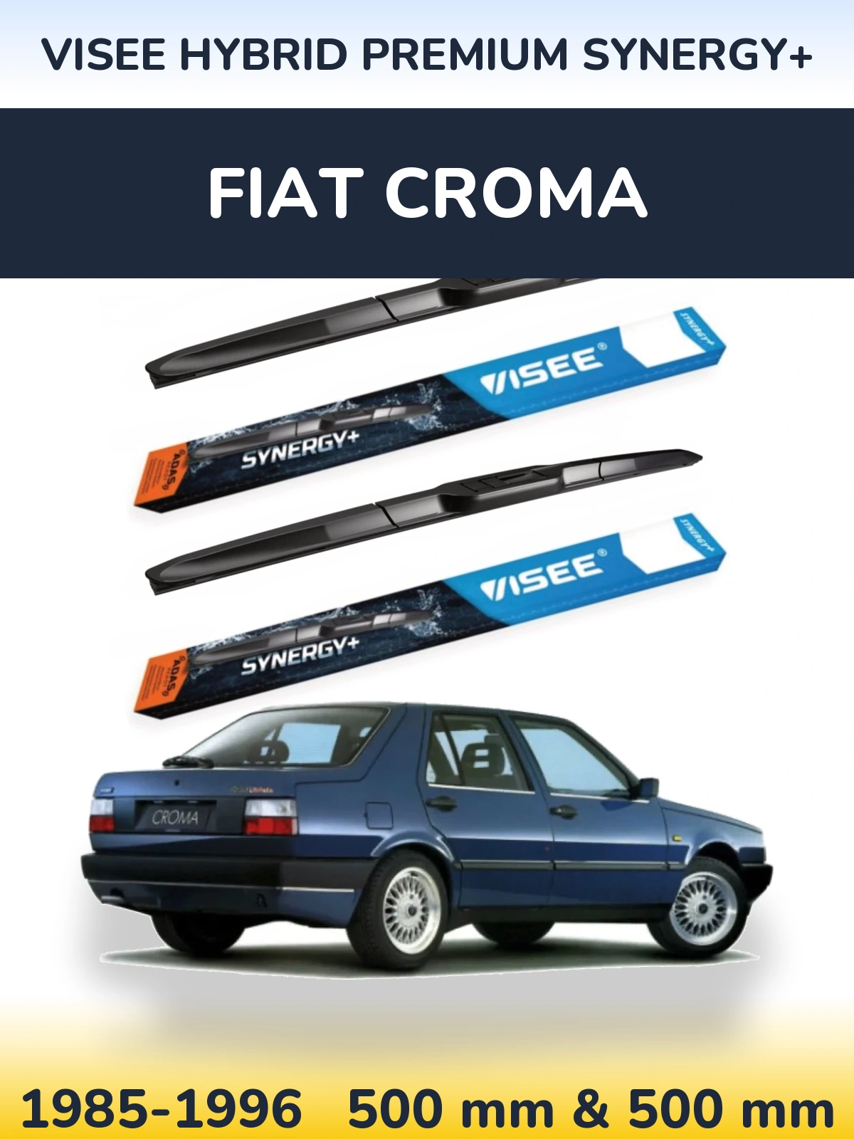 Torkarblad VISEE HYBRID PREMIUM SYNERGY+ för Fiat Croma