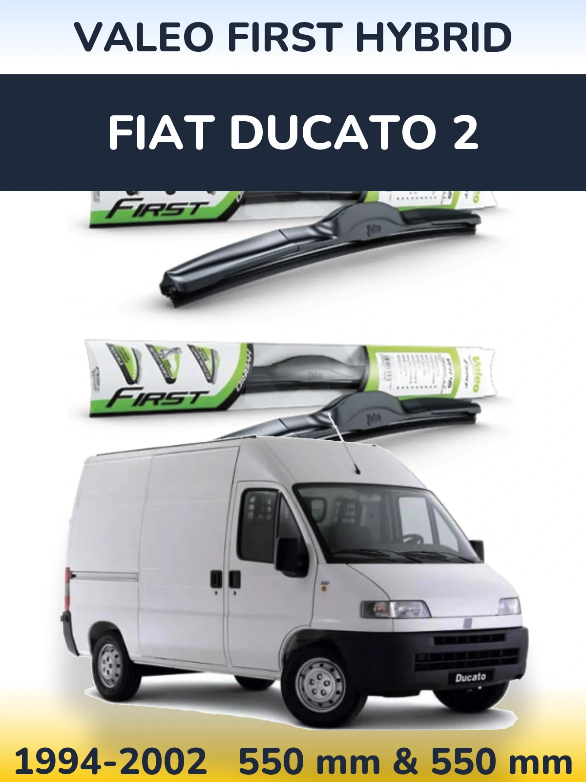 Torkarblad Valeo First Hybrid för Fiat Ducato 2