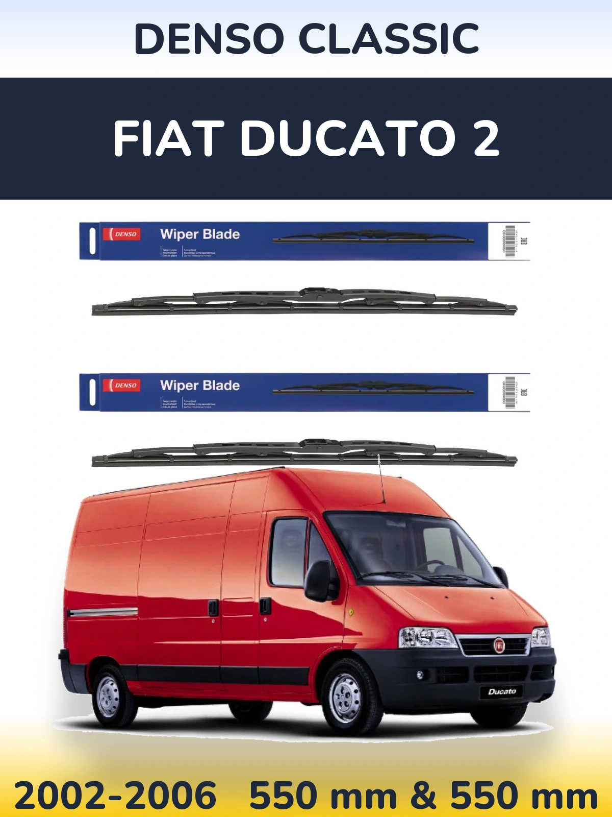 Torkarblad Denso Classic för Fiat Ducato 2