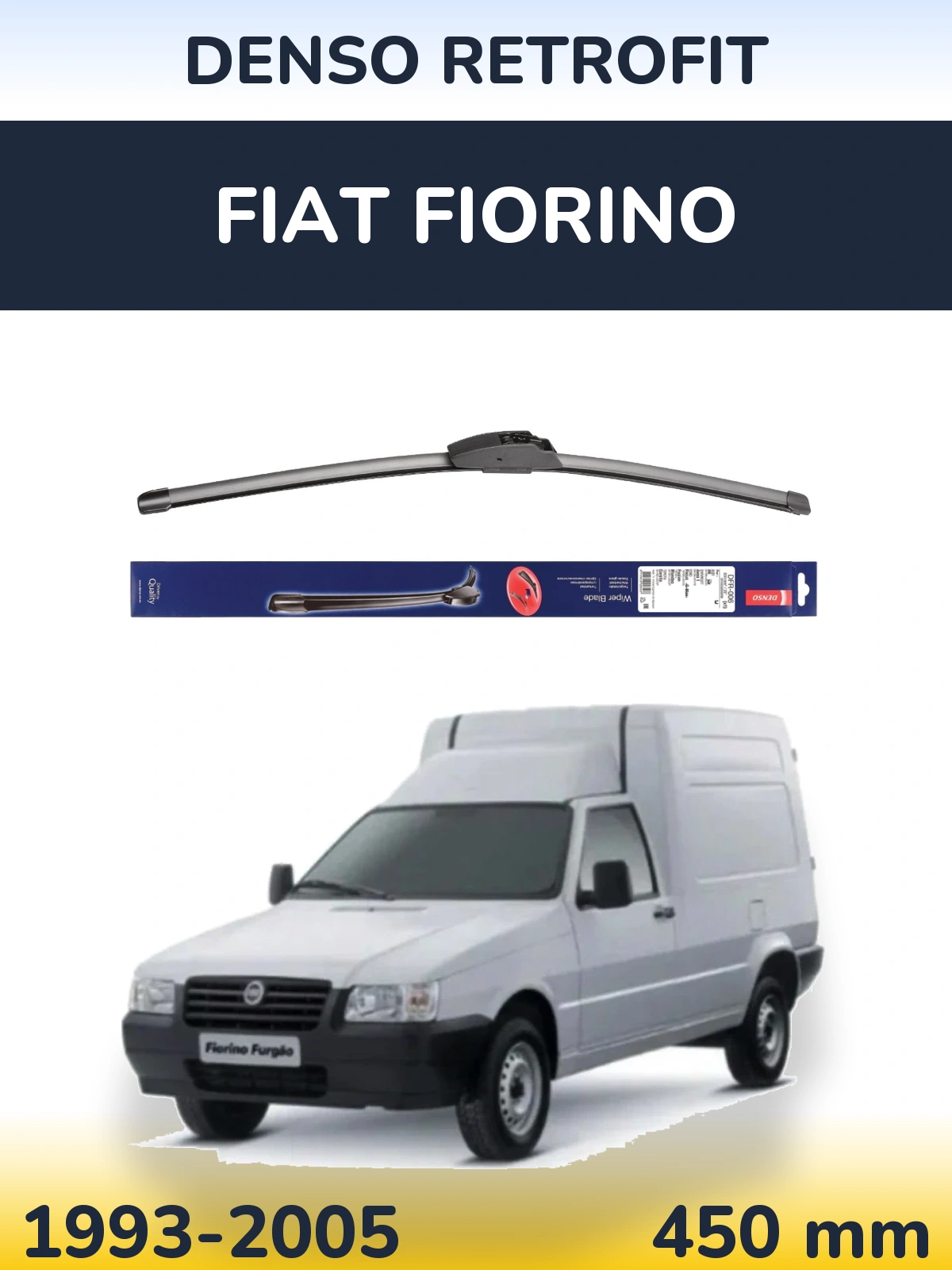 Torkarblad Denso Retrofit för Fiat Fiorino