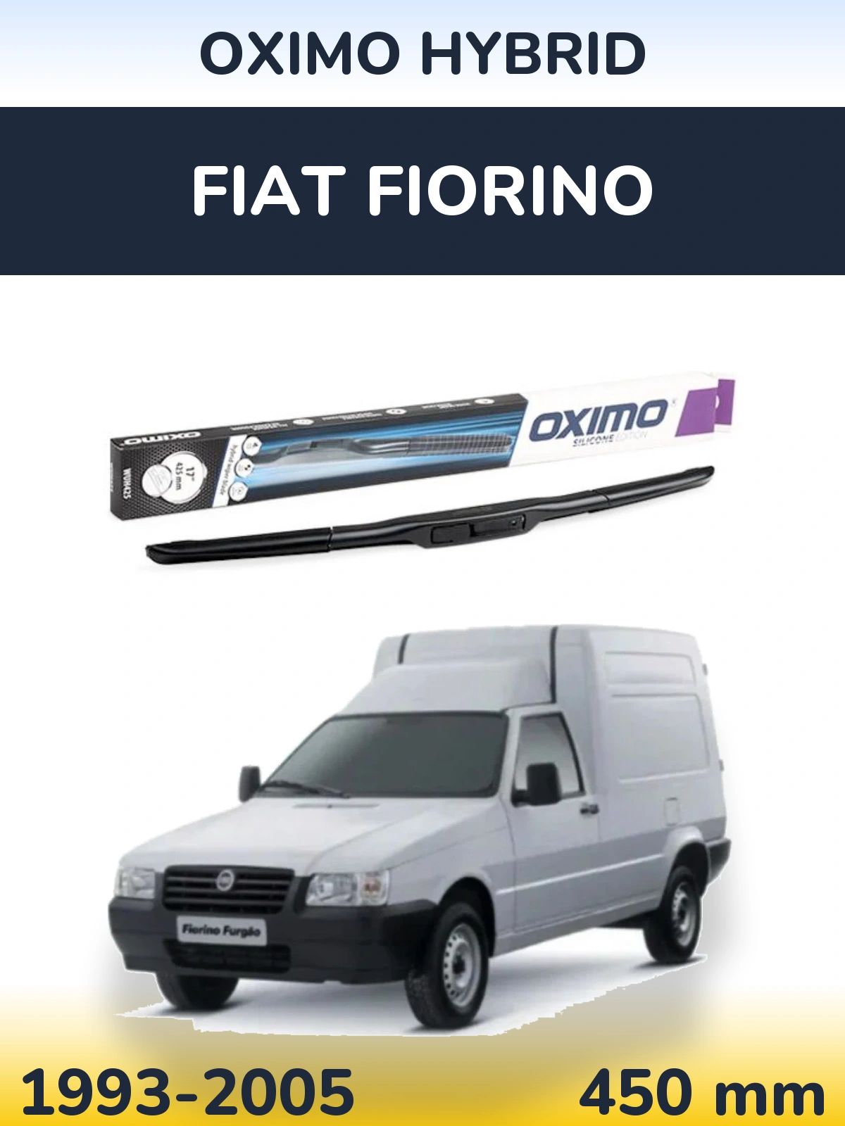 Torkarblad Oximo Hybrid för Fiat Fiorino