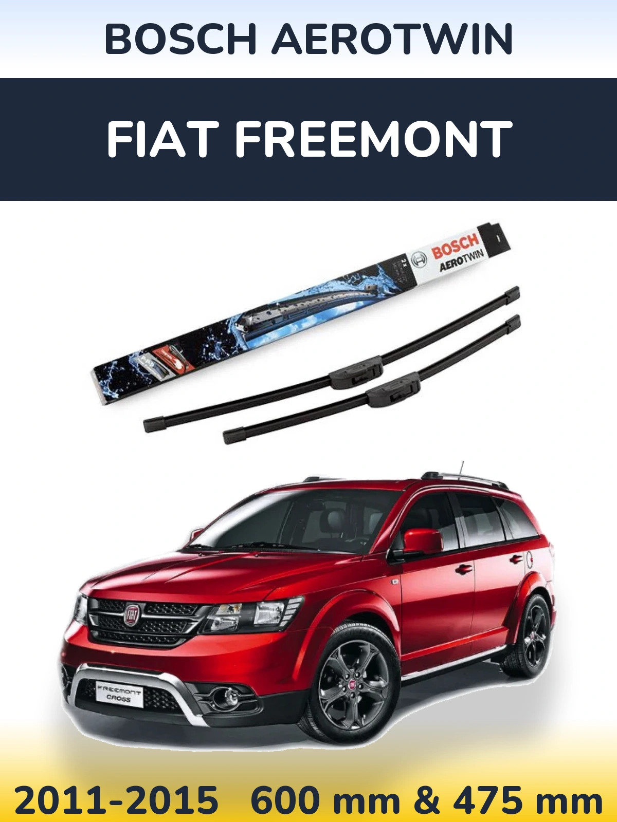 Torkarblad BOSCH AeroTwin för Fiat Freemont
