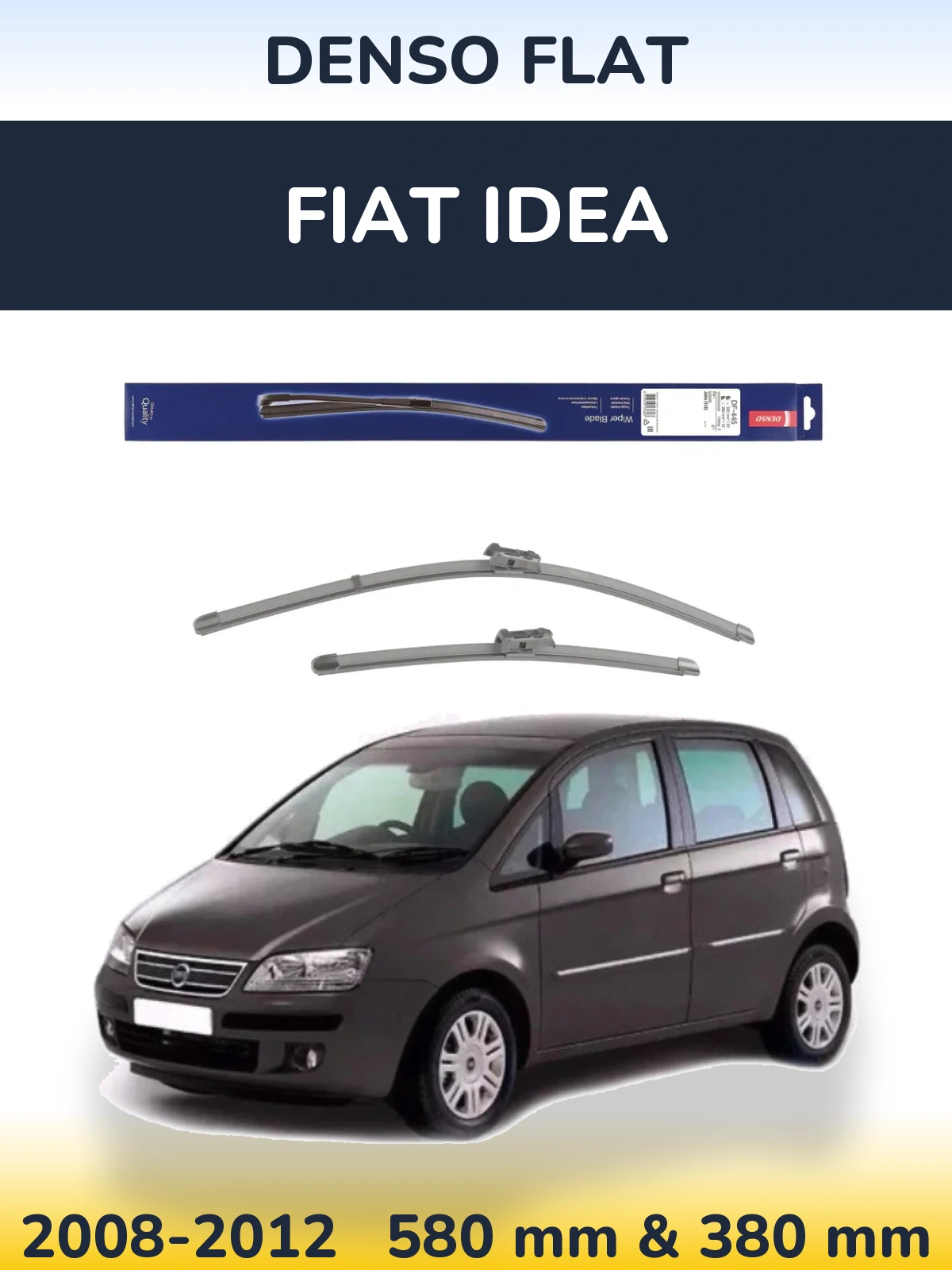 Torkarblad Denso Flat för Fiat Idea