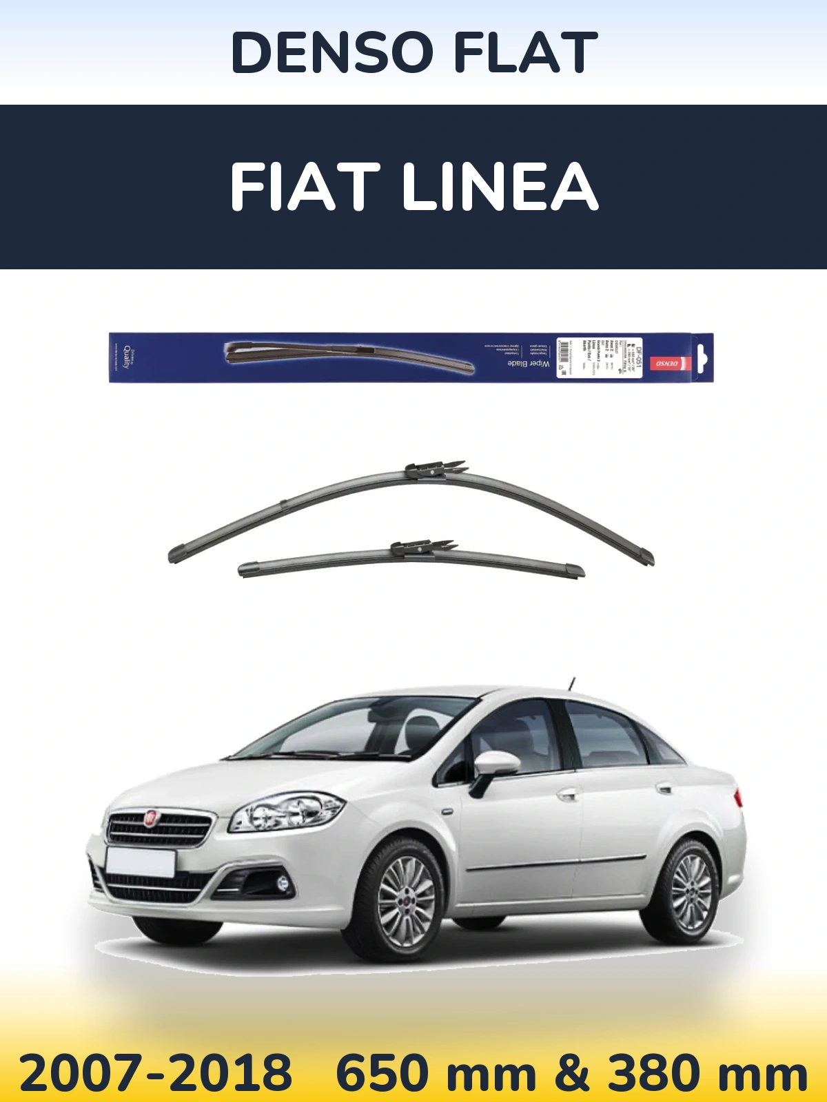 Torkarblad Denso Flat för Fiat Linea