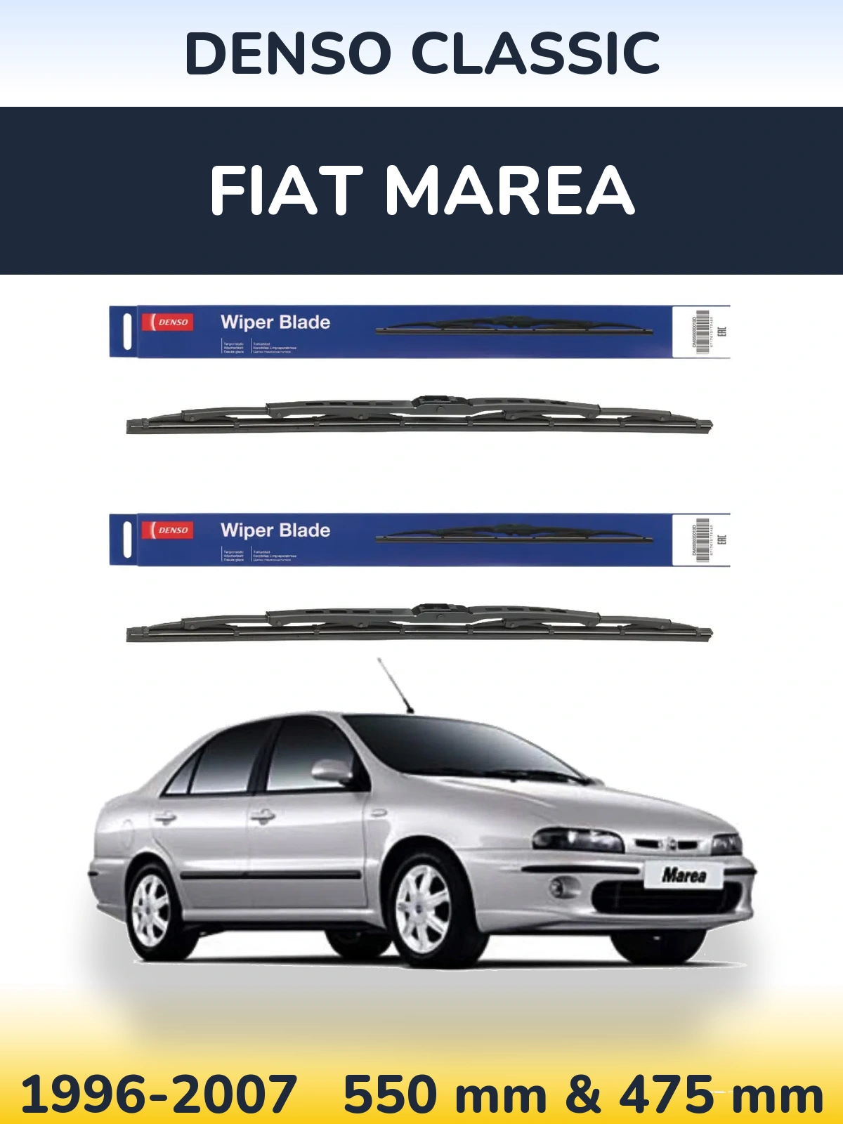 Torkarblad Denso Classic för Fiat Marea