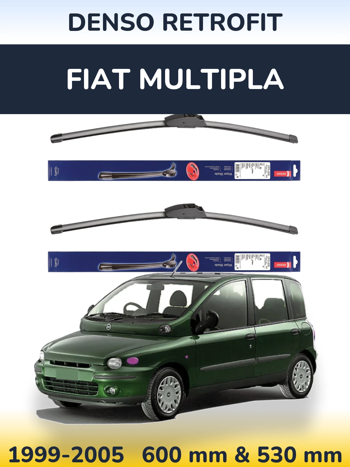 Torkarblad Denso Retrofit för Fiat Multipla