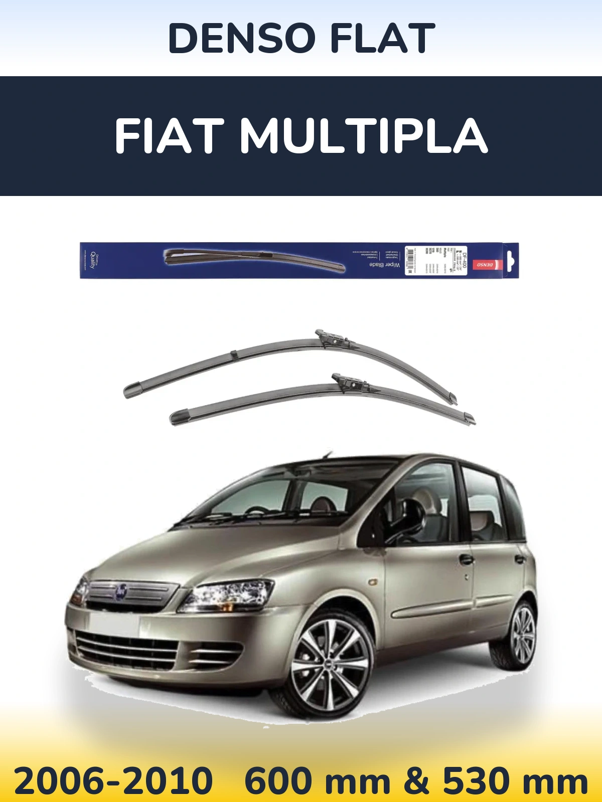 Torkarblad Denso Flat för Fiat Multipla