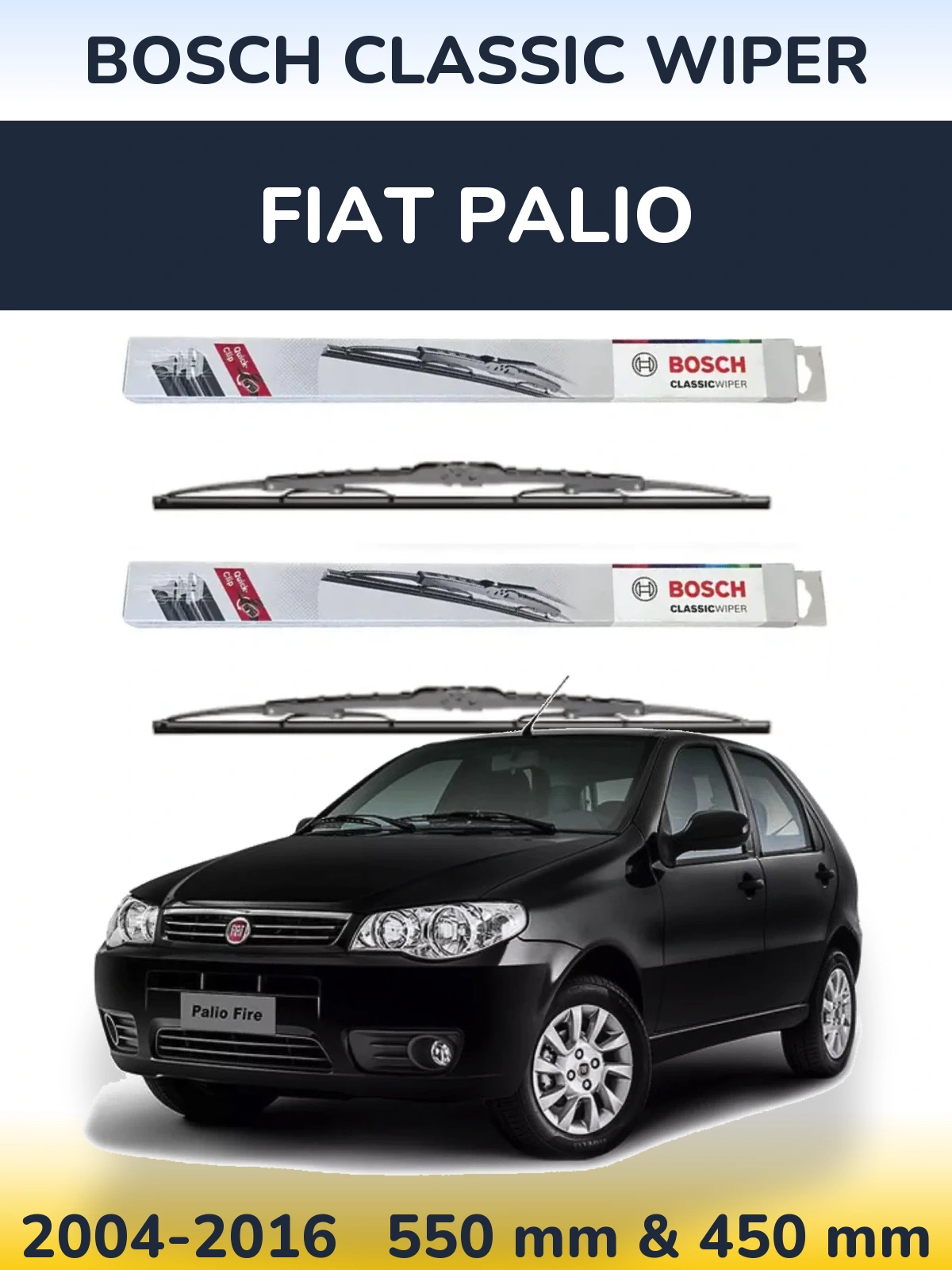 Torkarblad BOSCH Classic Wiper för Fiat Palio