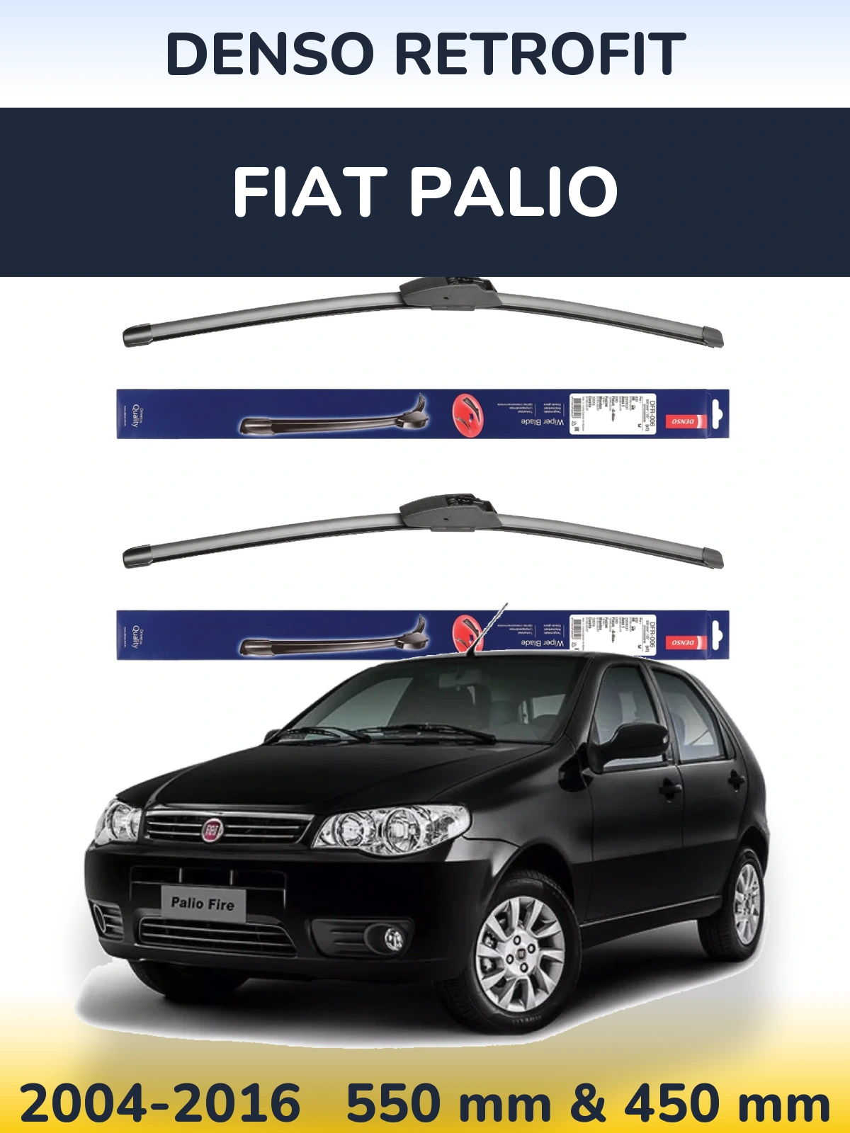 Torkarblad Denso Retrofit för Fiat Palio