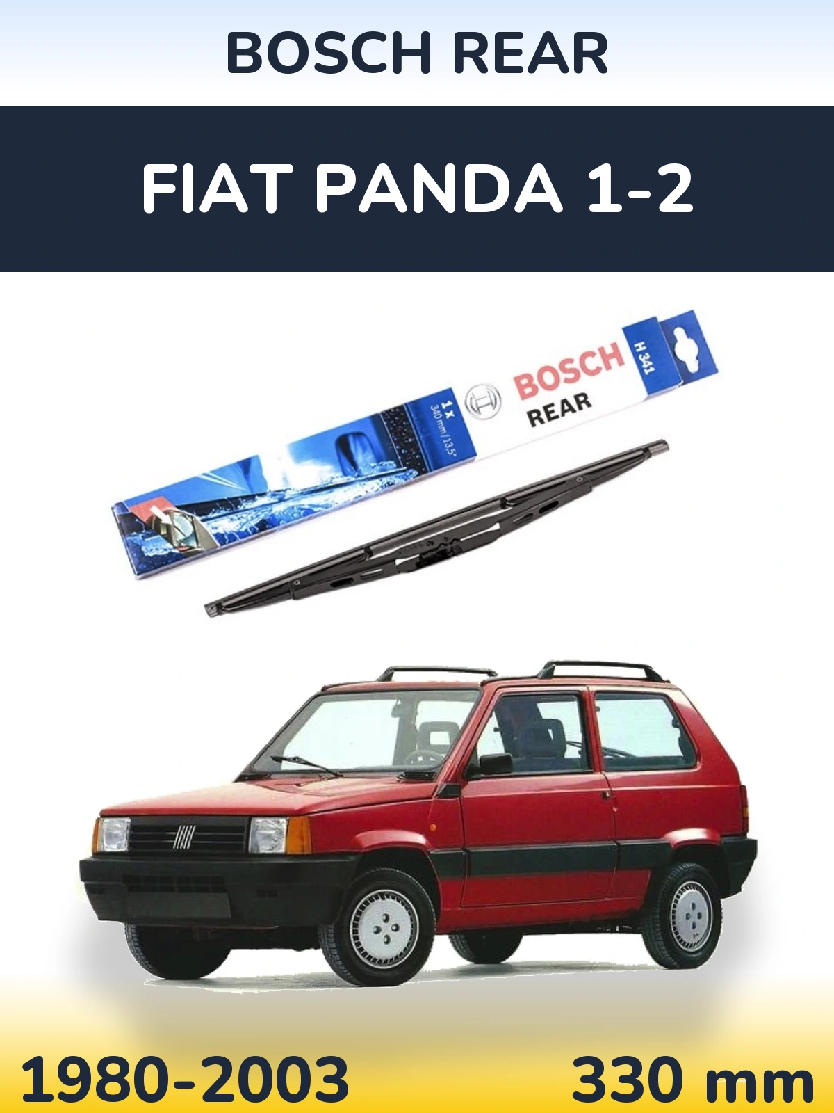 Torkarblad BOSCH Rear för Fiat Panda 1-2