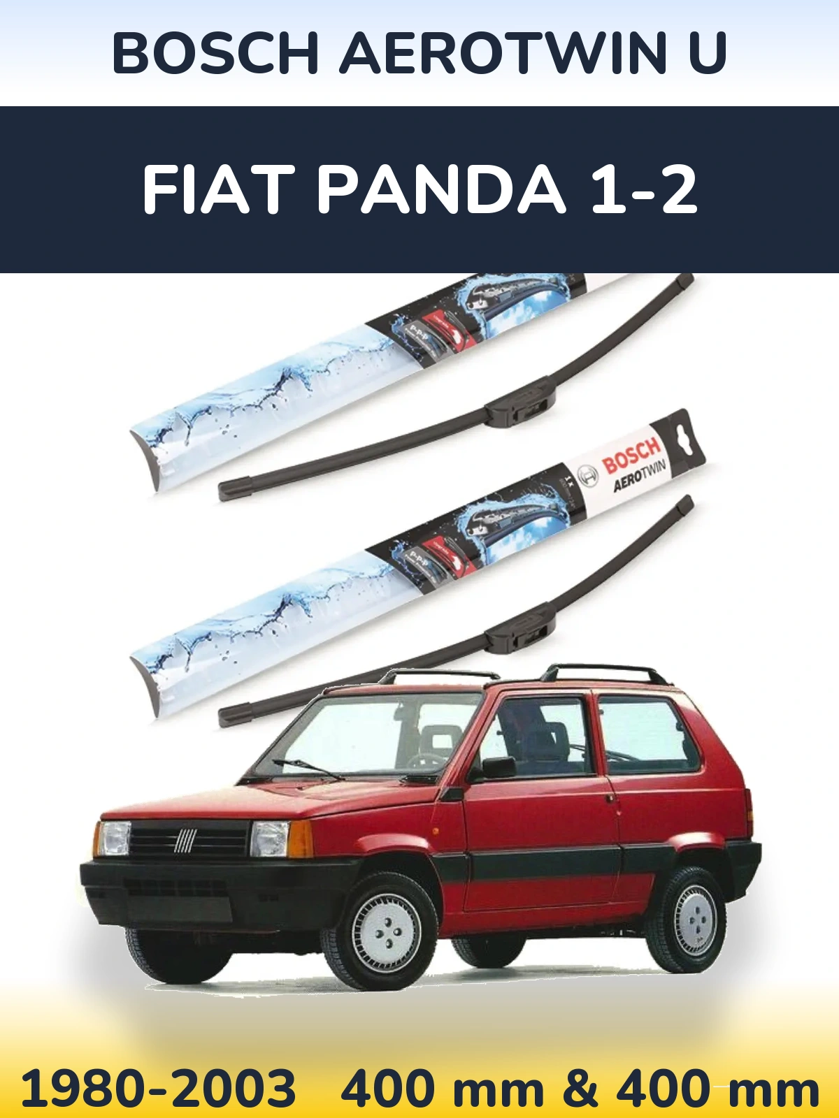 Torkarblad BOSCH AeroTwin U för Fiat Panda 1-2
