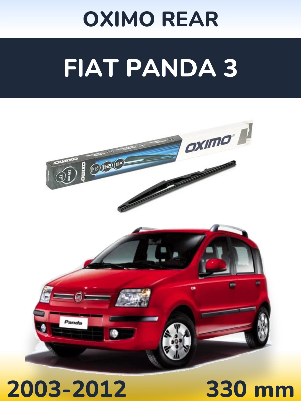 Torkarblad Oximo Rear för Fiat Panda 3